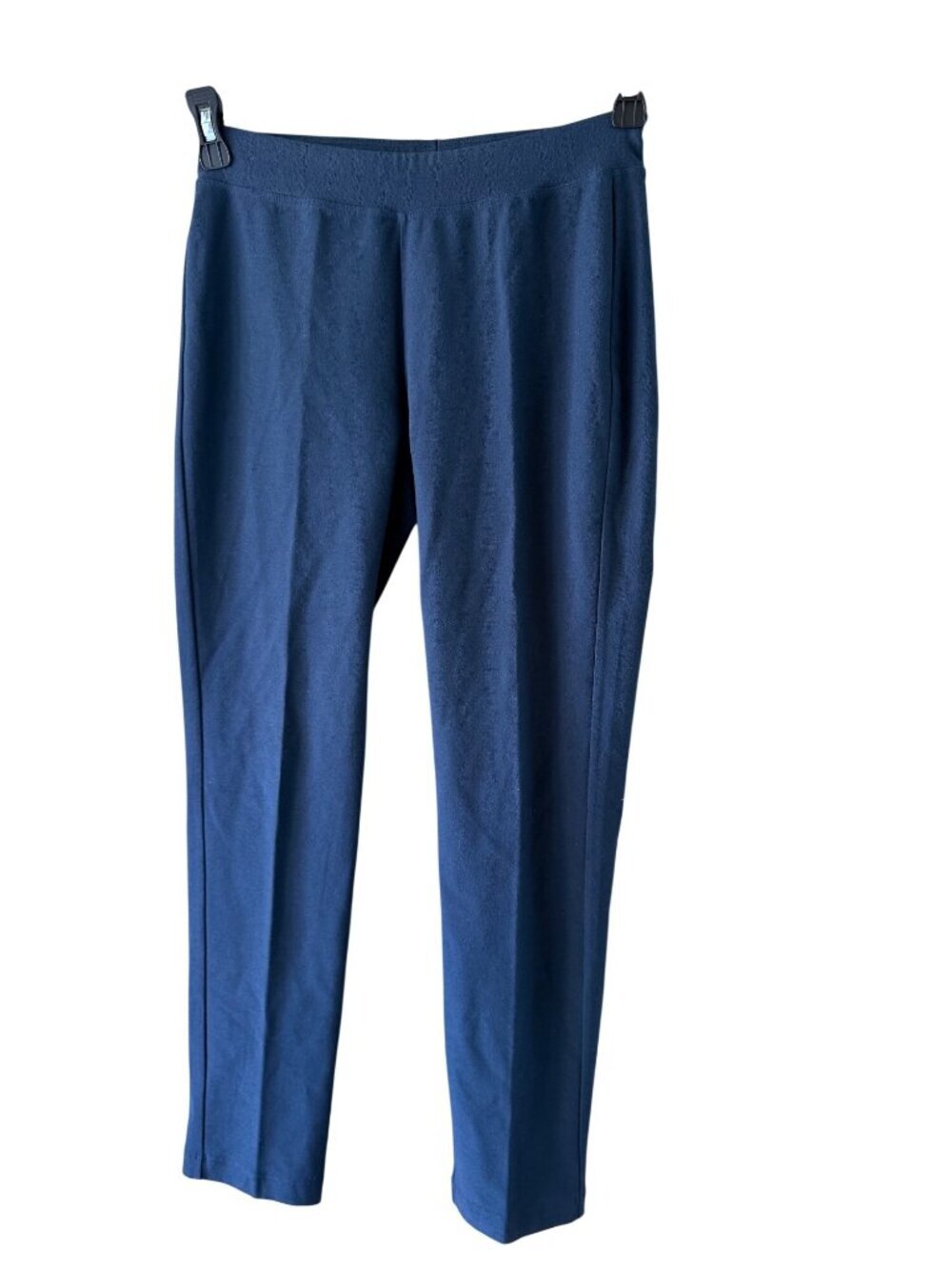 Eileen Fisher Womens Stretch Crepe Pant Petite XS Blue Elasticized Pullon Casual